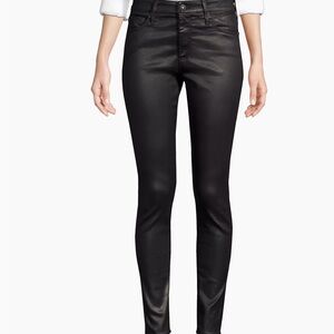 AG Jeans Farrah High-Rise Ankle Faux Leather Skinny Pants